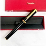 Hot Cartier Santos Dumont Prestige Rollerball Pen - Gold & Black New With Box. Fixed Price $289.00.