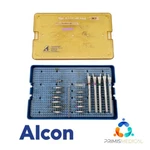 Alcon Ultraflow Handpieces (5) & Assorted Tips 20-PIECE Cataracts Set W/ Case. Fixed Price $1595.00.