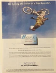 Print Ad 1998 Johnson Contact Lenses Top Gun Pilot How You See Things. Fixed Price $7.77.