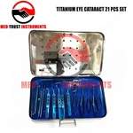 Eye Cataract Titanium Set 21 Pcs Ophthalmic Surgical Instruments With Box. Fixed Price $134.90.