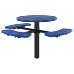 Global Industrial 46" Ada Picnic Table In-ground Mount Blue. Fixed Price $1069.85.