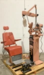 Reliance Ophthalmic Eye Instrument & Chair Vintage Pink Horror Movie Prop. Fixed Price $2240.00.