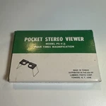 Pocket Stereo Viewer Model PS-4A By Luminos Times Magnification. Fixed Price $49.00.