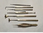 Set Of 7 Karl Storz Ophthalmic Surgical Instruments. Fixed Price $132.00.