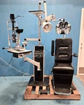 Burton 2000 Slit Lamp With Optometry Stand, Chair Exam Equipment Phoropter. Fixed Price $2500.00.