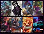 Artgerm 7 Variants Lot Batman & Robin #1 Inferno She-hulk Phoenix Nm. Fixed Price $39.99.