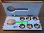 Vintage Optometry Auxiliary Trial Set Lenseco Marco Cylinder Lenses 6PC. Fixed Price $163.70.