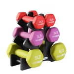 Neoprene Dumbbell Weight Set With Rack 2-5 Lbs. Fixed Price $51.25.