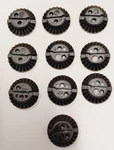 Weco Lot Of 10 Blocks Style Full Eye For Optical Edger New Briot. Fixed Price $99.00.
