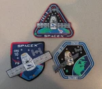 Authentic Spacex Mission Patch Set. Fixed Price $20.00.