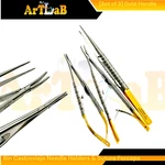 Suture Tying Forceps W/ Guide Pin+castroviejo Needle Holder CUR+STR-PREMIUM(3PK). Fixed Price $34.49.