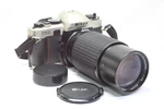 As Is Nikon FE10 Film Camera + Sun Zoom Macro 70-210MM F/4.5 Lens From Japan. Fixed Price $49.00.