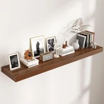Walnut Floating Shelves 55" Wide - Stylish Wall Storage For Any Room. Fixed Price $153.99.