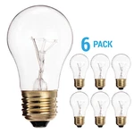 Pack 15A15/CL Appliance Dimmable Bulb 15W 120V Medium E26 Base Clear. Fixed Price $13.35.