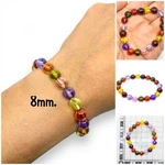 Bracelet Multi Color 8MM Naga-eye Khaw Thai Holy Amulet Gemstone 100% Authentic. Fixed Price $77.99.