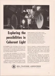 Bell Labs Coherent Light Laser Maser Vintage Magazine Print Ad 1962. Fixed Price $19.77.