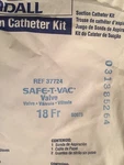 New Lot Of 10 Kendall Suction Cath Kit Safe-t-vac Valve 18FR 37724. Fixed Price $13.75.