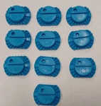 Weco Lot Of 10 Blocks Style Half Eye Optical Edger New Briot Blue. Fixed Price $99.00.