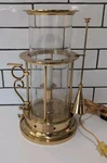 Vintage 1992 Sedgefield By Adams Table Lamp Real Brass Trophy Candle Base. Fixed Price $93.75.