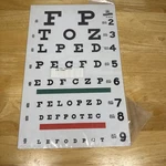 Graham Field Products Eye Charts For Illuminated Test Cabinet 2867 1261 Snellen. Fixed Price $14.99.