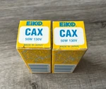 Lot Of 2 Eiko Cax 50W 130V Ophthalmic Replacement Bulbs, Brand New. Fixed Price $19.95.