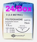 Pds Pdo 0/0 Veterinary Suture 24CT Reverse Cutting 3/8 Circ Surgical Dental. Fixed Price $61.50.