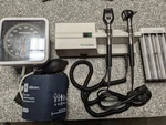 Welch Allyn 767 Otoscope, Ophthalmoscope, Blood Pressure And Specula Dispenser. Fixed Price $565.00.