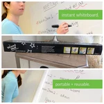 Homeschool Office Classroom Wizard Wall Portable Reusable Cling Film White Board. Fixed Price $50.00.