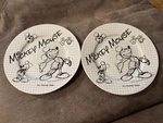 Disney Sketch Book 2008 Mickey Mouse Salad Plates 8" Diameter. Fixed Price $16.00.