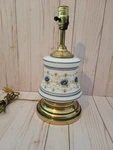 Vintage Quoizel Abigail Adams Blue Poppy 3-WAY Hurricane Lamp- Base Only. Fixed Price $60.00.