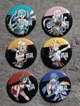 Hatsune Miku Expo 2020 Us/ca Concert Pin Badge Set: Luka, Rin, Len, Meiko, Kaito. Fixed Price $60.00.