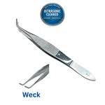 Weck 3-650 Micro-dissecting Forceps, Curved, 4.25" Ultrasonically Cleaned. Fixed Price $39.99.
