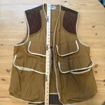 Vtg 1960S Brush Master Canvas Hunting Vest Simco Zipper Game Pocket Shoulder Pad. Fixed Price $89.99.