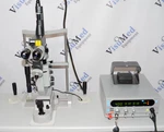 Ellex Solitaire 532NM Green Laser Ophthalmic Photocoagulator W/ Slit Lamp. Fixed Price $13500.00.