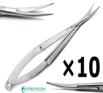 10 Pcs Micro Curved Eye Scissors Sharp/sharp 4.5" Castroviejo Surgery Ophthalmic. Fixed Price $49.99.