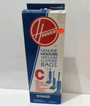Vtg '85 Box 9/10 Genuine Hoover Type Vacuum Cleaner Bags North Canton, Ohio. Fixed Price $18.95.