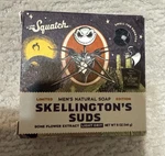 Dr. Squatch Skellington Suds Limited Edition Men Natural Soap Light Grit. Fixed Price $9.99.