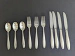 Gorham Stegor Pace Ii Silverplate Flatware Spoons Forks Knives 11 Pieces. Fixed Price $60.00.
