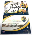 2006 Select Afl Supreme Signature Redemption Card S5 Ben Cousins-west Coast 041. Fixed Price $609.37.