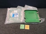 5 Sklarlite Half Size Sterilization Container Pan Lid Green 10-4780 11". Fixed Price $39.19.