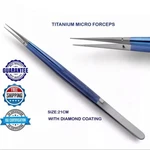 Titanium Micro Forceps 7 1/8" Straight, 1.0MM Diamond Tip Surgical Instrument. Fixed Price $87.00.