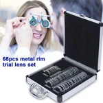 68PCS Optical Trial Lens Set Optometry Kit Metal Rim Aluminium Case Frame. Fixed Price $81.99.