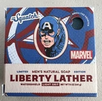 Dr. Squatch Liberty Lather Men Natural Soap Marvel Limited Ed. 5OZ Light Grit. Fixed Price $11.00.
