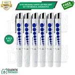 6 Pcs Reusable White Led Pen Light Set With Pupil Gauge For Medical Diagnostics. Fixed Price $14.90.