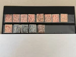 France Rights Of Man Group Stamps Loose Scott Cat 133/137 1902 Dups. Fixed Price $5.59.
