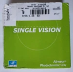 Essilor Single Vision Sfsv Airwear Trans Vantage Gy Hc Base 3.25 0196524466. Fixed Price $11.48.